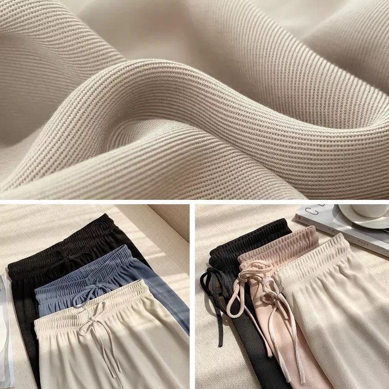 ภาพสินค้าSALABO(พร้อมส่ง) กางเกงขายาวผู้หญิง แฟชั่น ทรงหลวมเอวสูง กางเกงขากว้าง สวยๆสไตล์เกาหลี  399 จากร้าน salabo555 บน Shopee ภาพที่ 6