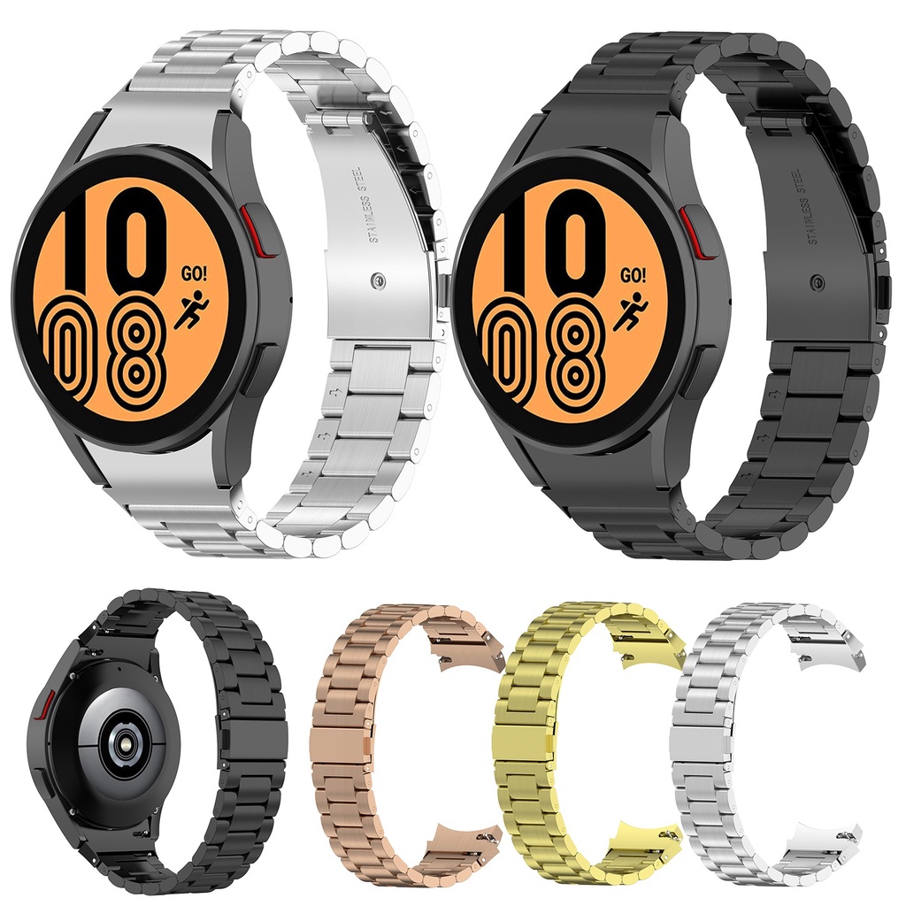 NO Gap! Samsung Galaxy Watch 4 Strap Stainless Steel Metal Replacement
