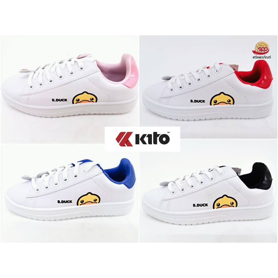 รองเท้าผ้าใบแบบผูกเชือกkito รูปเป็ด รุ่น BE4W | Shopee Thailand