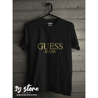 เสื้อยืดโอเวอร์ไซส์เสื้อยืดลําลอง แขนสั้น พิมพ์ลาย GUESS Relax DISTRO 3Y STORES-3XL