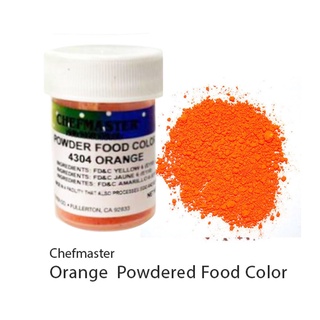 Chefmaster 4304 Powder Candy Orange 3 g. สีผงผสมอาหาร สีผสมช็อกโกแลต สีส้ม