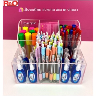 ภาพขนาดย่อของภาพหน้าปกสินค้ากล่องใส่หลอดกาแฟร้อนหรือช้อน6ช่องสีใส ขนาด20x15x15cm. จากร้าน roacrylic บน Shopee ภาพที่ 6