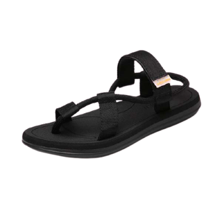 รองเท้าแตะรัดส้น สไตล์ญี่ปุ่น Sandals SD40 ชาย หญิง - Black (สินค้าพร้อมส่งจากไทย)