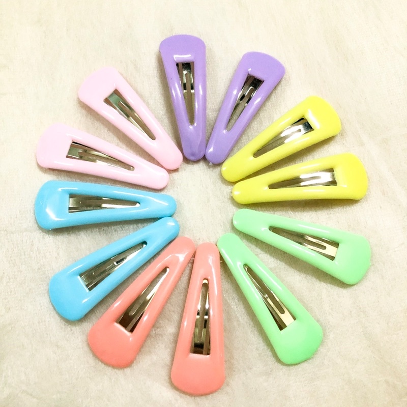 pastel-hairpin-กิ๊ฟเป๊าะแปะพาสเทล-กิ๊ฟติดผมพาสเทล-กิ๊ฟติดผมเคลือบ-ขนาด-5-ซม-กิ๊ฟติดผมเด็ก