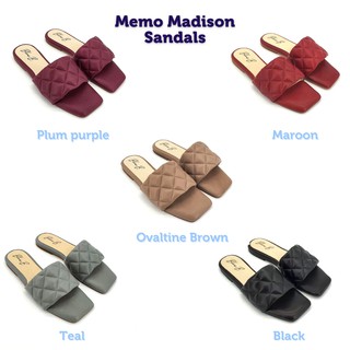 [พร้อมส่ง] Memo Madison Sandals -Fall Color- รองเท้าแตะที่นิ่มที่สุด เสริมพื้นหนานุ่มด้วย Memory footbed