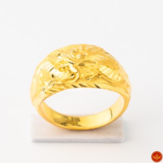 สินค้า LSW แหวนทองคำแท้ ครึ่ง สลึง (1.89 กรัม) ลายหัวโปร่งมังกร RB-140