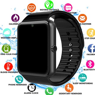 นาฬิกาข้อมือGt 08 นาฬิกาข้อมือ Smart Watch เชื่อมต่อบลูทูธรองรับ Sim Tf Card