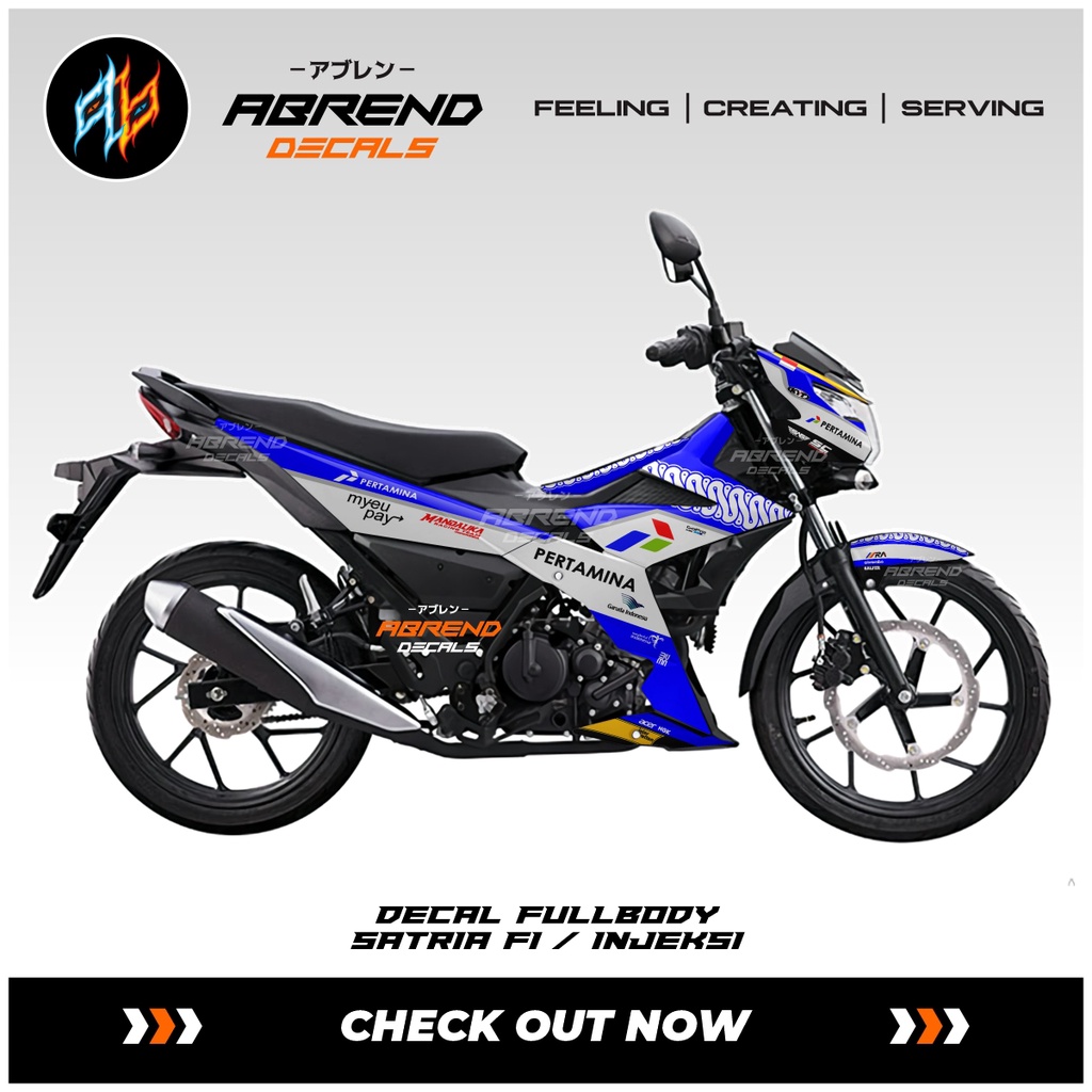 สติกเกอร์-ลาย-fullbody-satria-fi-new-mandalika-suzuki-satria-สําหรับติดตกแต่งรถจักรยานยนต์