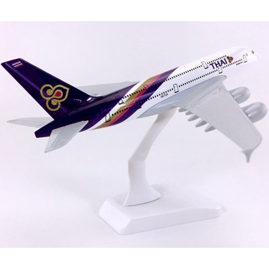 โมเดลเครื่องบิน-พร้อมส่งจากไทย-การบินไทย-thai-airways-a380-ขนาด-20-cm-มีขาตั้งโชว์-ของขวัญ-ของสะสม