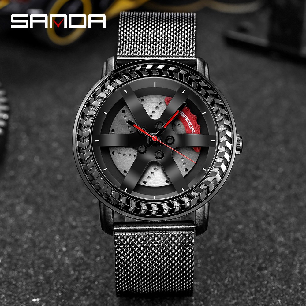 sanda-นาฬิกาข้อมือควอตซ์แฟชั่น-สายแสตนเลส-กันน้ํา-สําหรับบุรุษ