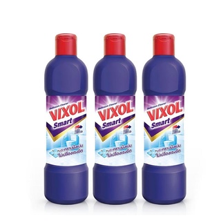 Vixol วิกซอล น้ำยาล้างห้องน้ำ สมาร์ท สีม่วง 450 มล. x 3 ขวด