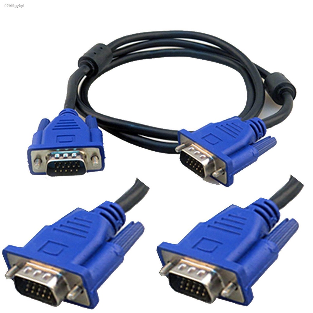 สายvga-3เมตร-สายต่อจอ-vga-monitor-สายต่อจอคอมพิวเตอร์-vga-maleto-male-15pin-3m-สายเส้นใหญ่-สายหนา-งานดี-3-6สายจอ-vga-ยาว