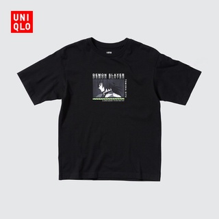 【Manga】Uniqlo เสื้อยืด แขนสั้น พิมพ์ลายมังงะ สําหรับผู้หญิง (UT) (Demon Slayer Series) 442571 Uniqlo