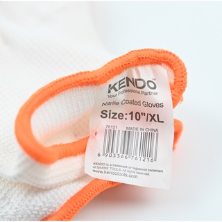 KENDO 76121 ถุงมือยางไนไตร 10"