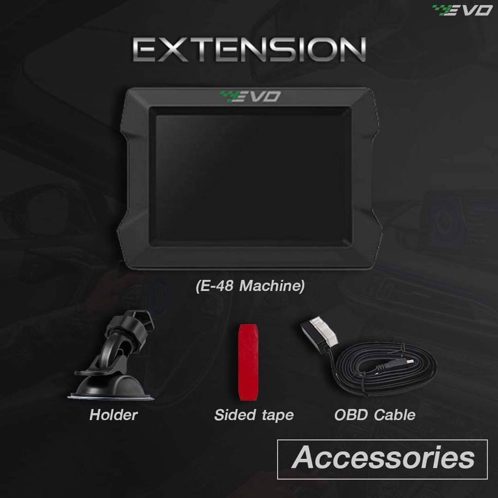 หน้าจอสมาร์ทเกจ-smart-gauge-evo-extension-e-48-ใส่ได้ทุกรุ่น-ที่มี-obd-obd2