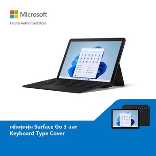 สินค้า [Laptop] Microsoft Surface GO 3 i3/8/128LTE Black + Type Cover