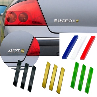 สติกเกอร์โลหะ ลายตราสัญลักษณ์ สําหรับตกแต่งรถยนต์ Peugeot 308 408 508 206 207 3008 4008 5008