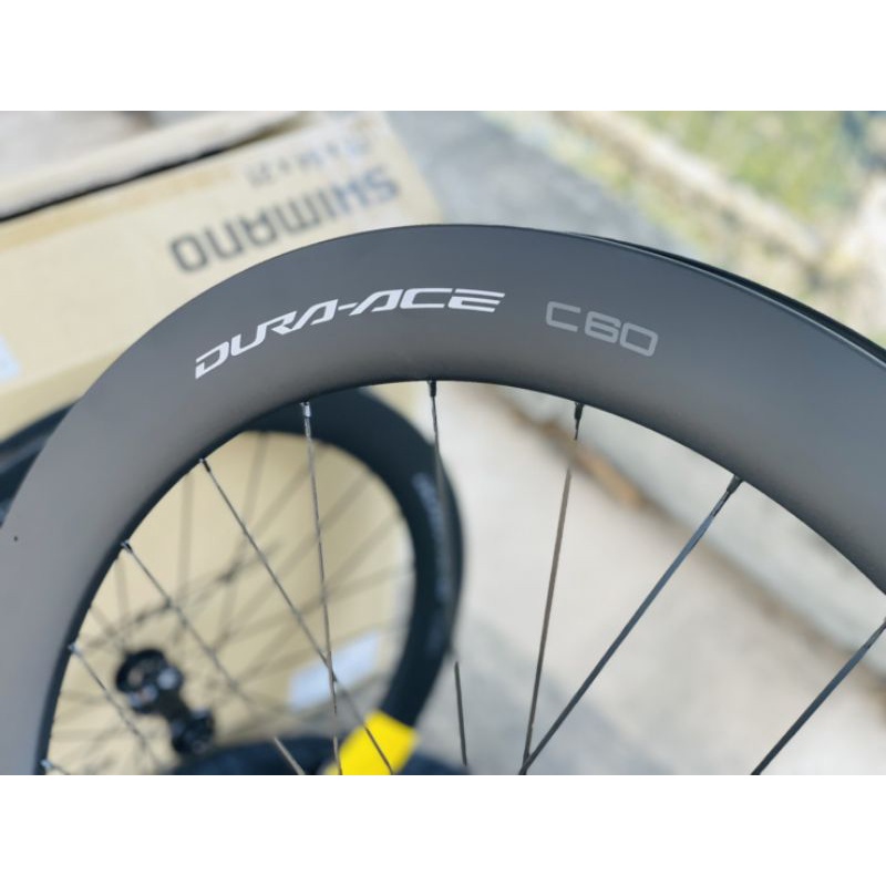 ล้อจักรยานเสือหมอบ-shimano-dura-ace-wh-r9270-c60-ฟูลคาร์บอนทรงแอโร่-ขอบสูง-60mm-ของแท้