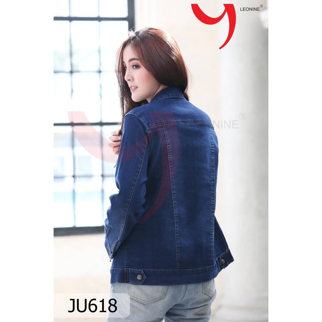 เสื้อคลุมยีนส์-แจ๊คเก๊ตยีนส์-เสื้อยีนส์-jacket-jeans-leonine-ju618