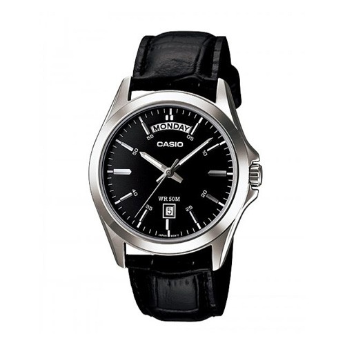 ภาพหน้าปกสินค้าCasio Standard นาฬิกาข้อมือผู้ชาย สีดำ สายหนัง รุ่น MTP-1370L,MTP-1370L-1A,MTP-1370L-1AVDF จากร้าน mstime บน Shopee