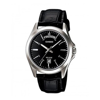 สินค้า Casio Standard นาฬิกาข้อมือผู้ชาย สีดำ สายหนัง รุ่น MTP-1370L,MTP-1370L-1A,MTP-1370L-1AVDF