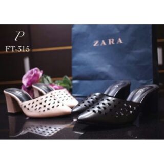 รองเท้า ZARA Style รองเท้าทรงสวมหัวแหลม