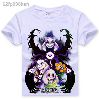 【hot sale】✉∈Undertale เสื้อยืดแขนสั้นอันเดอร์เทลโครงกระดูกพี่น้องแอนิเมชั่นเกมอุปกรณ์ต่อพ่วงเสื้อผ้าแซนสำหรับเด็กสไตล์เด