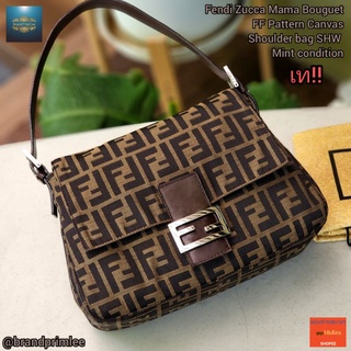 เท!! 🌟Fendi Zucca Mama Bouguet FF Pattern Canvas Shoulder bag SHW