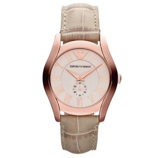 Emporio Armani Classic VALENTE นาฬิกาผู้หญิง สีครีม สายหนัง รุ่นAR1670