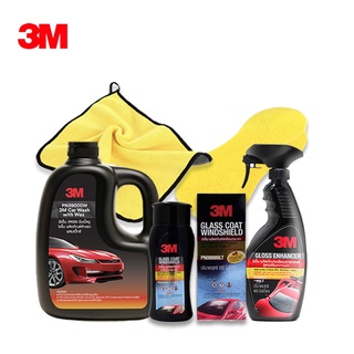 3M แชมพูล้างรถ สูตรผสมแว็กซ์ 3เอ็ม แชมพูล้างรถยนต์ ขจัดคราบสกปรก เคลือบสี เคลือบกระจก น้ำยาล้างรถพร้อมเคลือบสีรถ