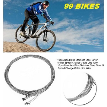 ภาพหน้าปกสินค้าสายเกียร์จักรยาน ยาว 2เมตร Set:2เส้น ฟรี ฝาคอบสาย4ชิ้น สายเกียร์ เพื่อการปั่นจักรยานออกกำลังกายได้อย่างราบลื่น จากร้าน 99bicycle บน Shopee