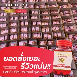 ภาพขนาดย่อของภาพหน้าปกสินค้าDRD HERB ดีอาร์ดีเฮิร์บสาหร่ายแดง เรดลูทีน บำรุงสายตา ผู้ที่มีปัญหาเกี่ยวกับดวงตา 2 กระปุก จากร้าน noomintindy บน Shopee ภาพที่ 1