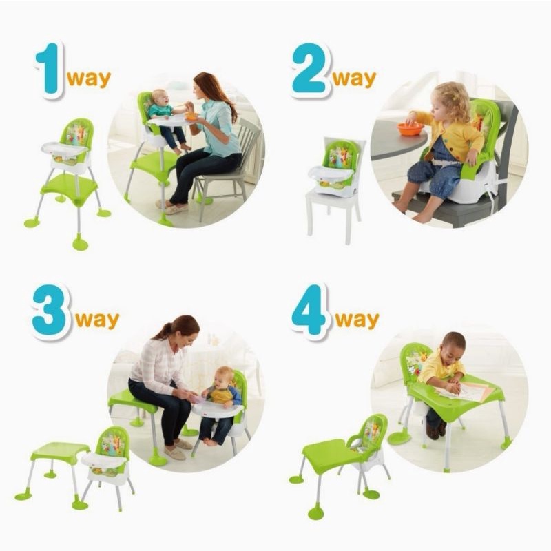 fisher-price-4-in-1-high-chair-เก้าอี้ทานข้าว4in1