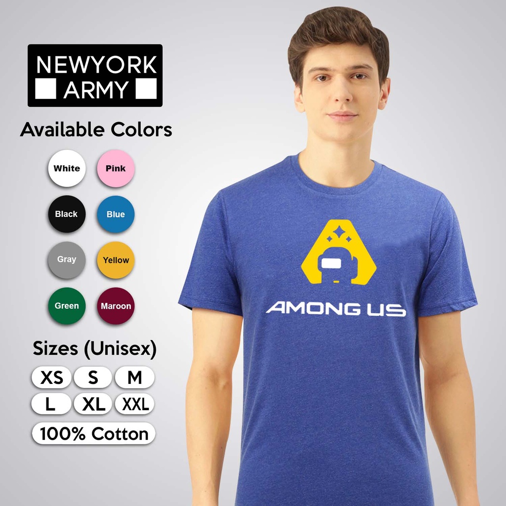among-us-เสื้อยืด-เสื้อยืดผู้ชาย-เสื้อยืดผู้หญิง-สไตล์แฟชั่นที่เรียบง่าย-ชุดลำลอง