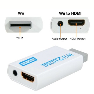 ภาพขนาดย่อของภาพหน้าปกสินค้าพร้อมส่ง Wii To Hdmi อะแดปเตอร์แปลงWii To HDMI Converter **2 สี** เชื่อมต่อสายเคเบิ้ลพร้อม 3.5 มม nintendo wii2hdmi จากร้าน smgame บน Shopee