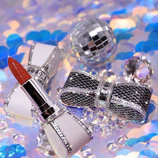 hojo daimond bow lipstick butterfly-knot ลิปเพชร สวยหรู เนื้อแมท 8047(ครบทุกสี/ของแท้)