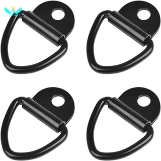 ตะขอ D-Ring Tie Down Ring D-Ring ตะขอ D-Ring 4 ชิ้นสําหรับรถยนต์รถพ่วงรถบรรทุกเรือคายัคเนคไทลงโหลด