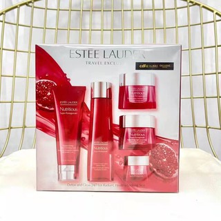 New Estee Lauder Red Pomegranate 5-piece Cleanser + Toner + Day and Night Cream + Eye cream Moisturizing Skin Care Set