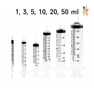 ภาพขนาดย่อของภาพหน้าปกสินค้าSyringe ไซริงค์ ป้อนอาหารเสริม 1 / 3 / 5 ซีซี CC Ml แมว สุนัข จากร้าน anyadamimikump บน Shopee