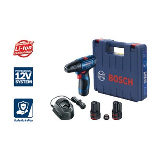 สว่านไขควงไร้สาย BOSCH รุ่น GSR 120-LI Gen 3 กำลัง 12 โวลต์ สีน้ำเงิน - ดำ