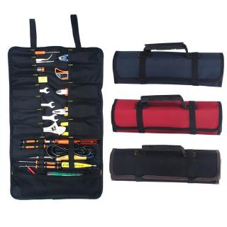 【มีสินค้า】กระเป๋าเครื่องมือมัลติฟังก์ชั่ถุงผ้าใบม้วน Oxford สิ่วสำหรับเครื่องมือใหม่กล่องเครื่องมือในทางปฏิบัติและมีความ