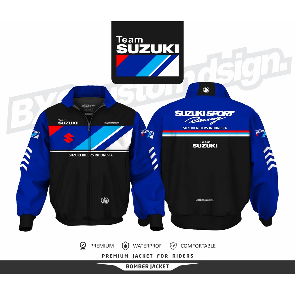 เสื้อแจ็กเก็ต-ลาย-suzuki-riders-team-suzuki-satria-fu-2-จังหวะ-ru-suzuki-satria-2-จังหวะ-กันน้ํา-สําหรับท่องเที่ยว-และขี่รถ