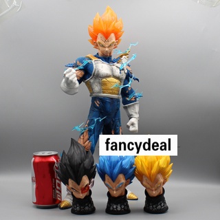 โมเดลฟิกเกอร์ PVC รูปปั้นอนิเมะ Dragon Ball Z GK Super Saiyan Vegeta ขนาด 43 ซม. ของเล่นสําหรับเด็ก
