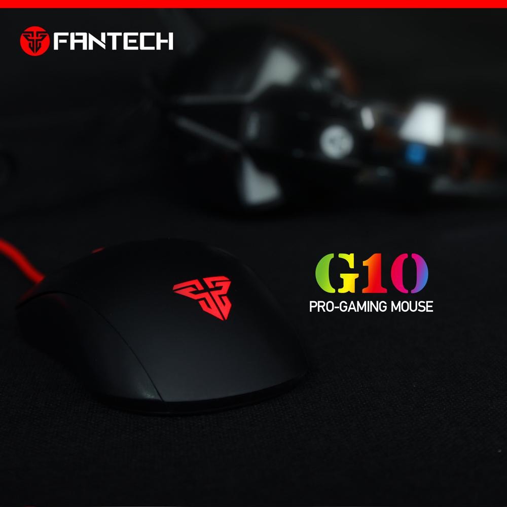 ภาพหน้าปกสินค้าFANTECH รุ่น G10 Gaming Mouse เม้าส์เกมมิ่ง ออฟติคอล ความแม่นยำสูงปรับ พร้อม feet mouse DPI 800-1200-1600-2400 (สีดำ) จากร้าน gadgetvilla บน Shopee