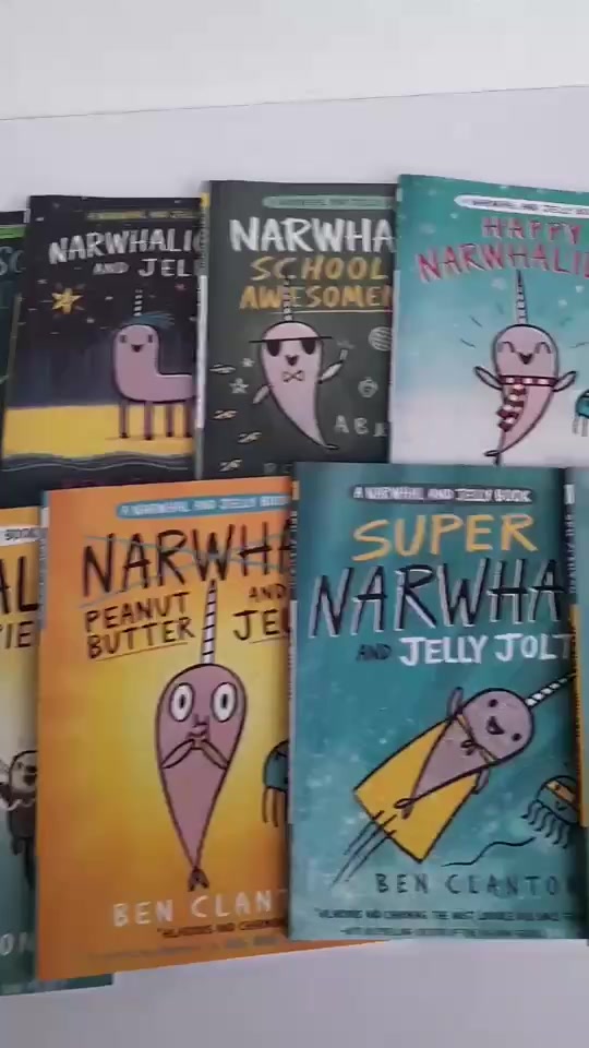 หนังสือชุด-a-narwhal-and-jelly-book-ชุด-8-เล่ม-งานเกรด-b-รบกวนอ่านคำอธิบายก่อนสั่งซื้อนะคะ