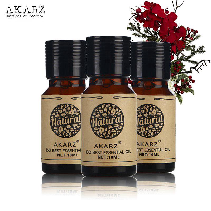 Tea Tree Lavender Rose Essential Oil sets AKARZ ทีทรี ลาเวนเดอร์ กุหลาบ ชุดน้ำมันหอมระเหย ชุดน้ำมันหอมระเหย 10ml*3
