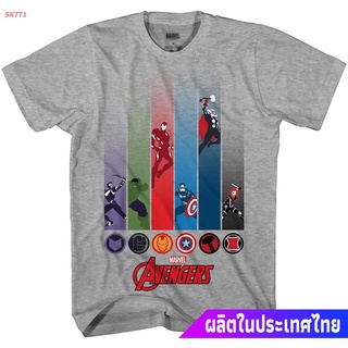 เสื้อยืดกีฬา Avengers Avenge Time Hawkeye Hulk Iron Man Captain America Thor Black Widow Adult Mens Graphic T-Shirt App