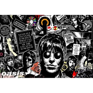 โปสเตอร์ Oasis โอเอซิส วง ดนตรี รูป ภาพ ติดผนัง สวยๆ poster 34.5 x 23.5 นิ้ว (88 x 60 ซม.โดยประมาณ)