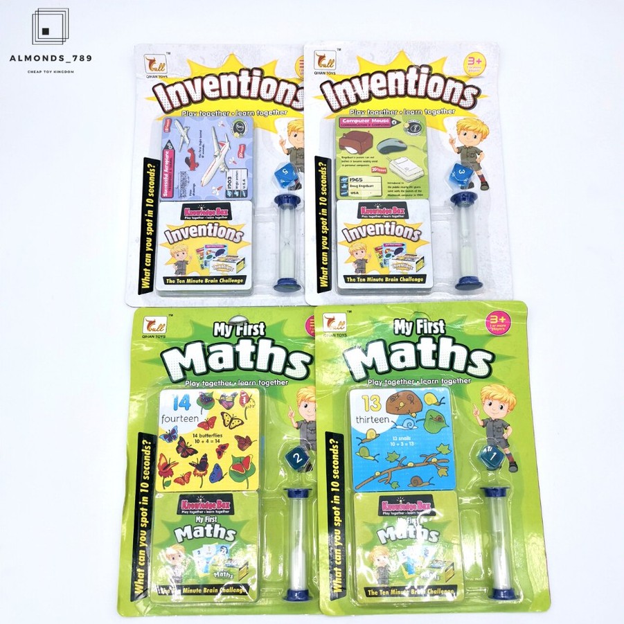 การ์ดเกมส์ My first maths&Inventions เกมส์การ์ดคำศัพท์จับเวลา เกมส์ฝึก ...