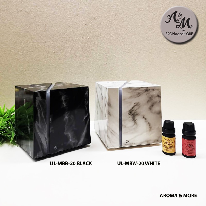 aroma-amp-more-เครื่องพ่นไอน้ำอโรมา-aroma-ultrasonic-essential-oil-diffuser-ลายหินอ่อนสีขาว-modern-design-200ml